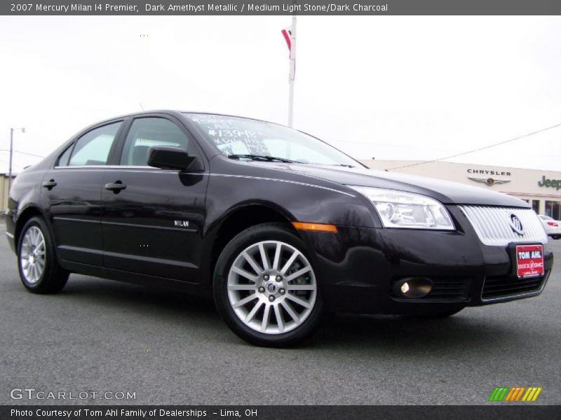 Dark Amethyst Metallic / Medium Light Stone/Dark Charcoal 2007 Mercury Milan I4 Premier