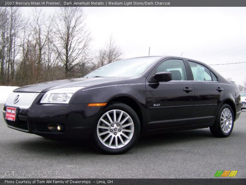 Dark Amethyst Metallic / Medium Light Stone/Dark Charcoal 2007 Mercury Milan I4 Premier