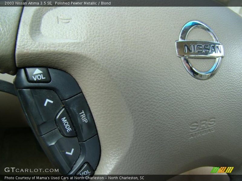 Polished Pewter Metallic / Blond 2003 Nissan Altima 3.5 SE