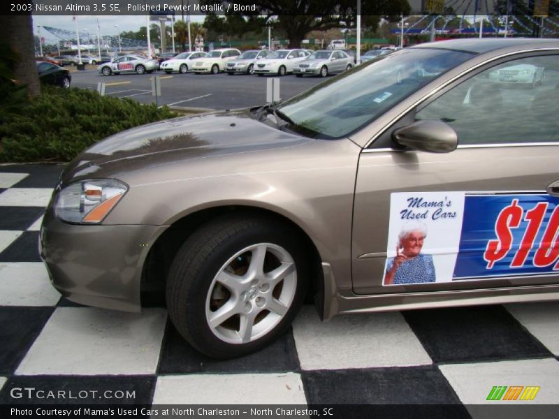 Polished Pewter Metallic / Blond 2003 Nissan Altima 3.5 SE