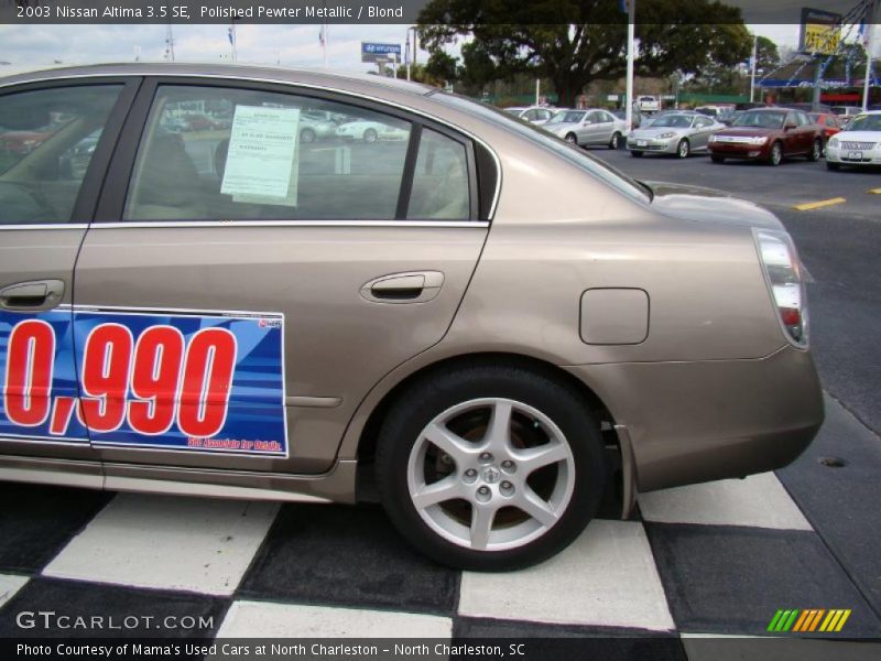 Polished Pewter Metallic / Blond 2003 Nissan Altima 3.5 SE