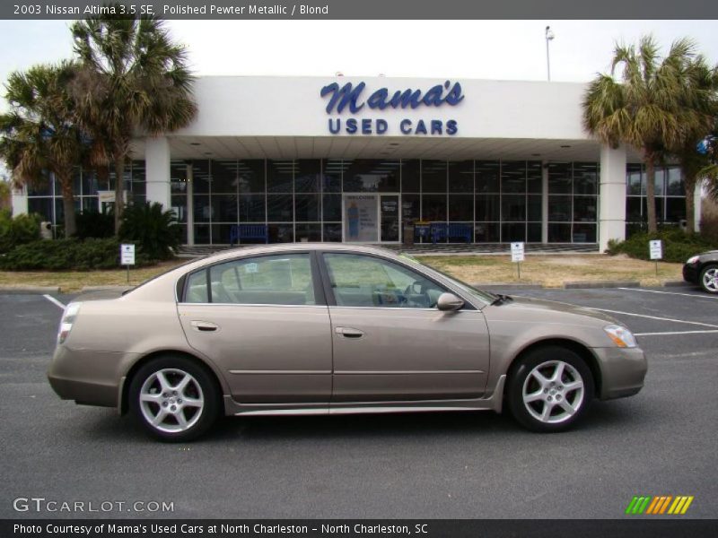 Polished Pewter Metallic / Blond 2003 Nissan Altima 3.5 SE