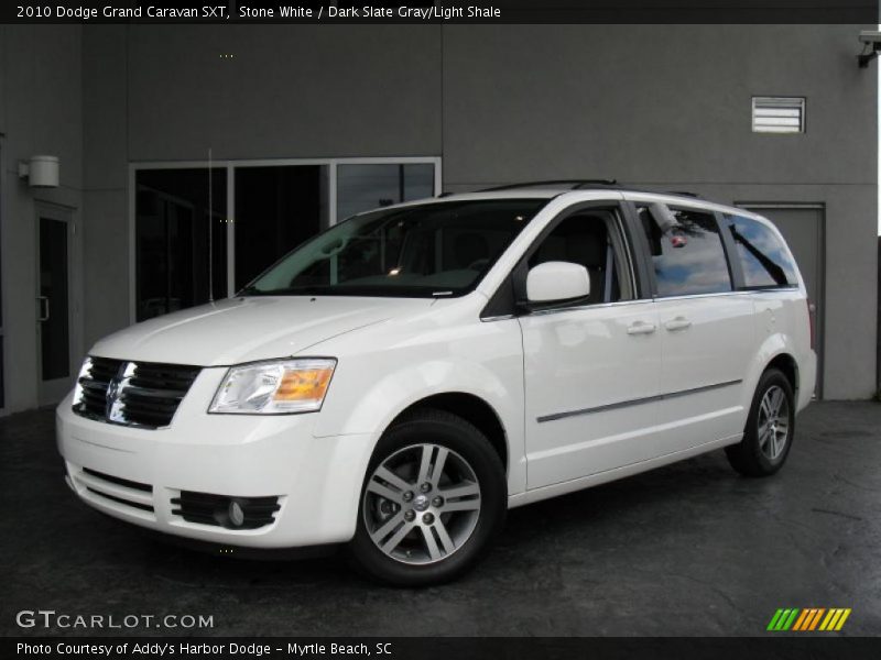 Stone White / Dark Slate Gray/Light Shale 2010 Dodge Grand Caravan SXT