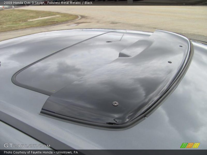 Polished Metal Metallic / Black 2009 Honda Civic Si Sedan