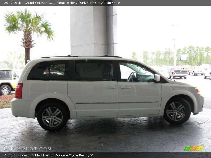 Stone White / Dark Slate Gray/Light Shale 2010 Dodge Grand Caravan SXT