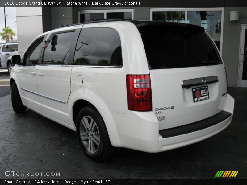 Stone White / Dark Slate Gray/Light Shale 2010 Dodge Grand Caravan SXT