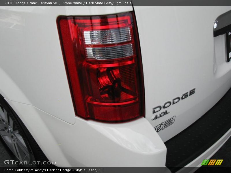 Stone White / Dark Slate Gray/Light Shale 2010 Dodge Grand Caravan SXT