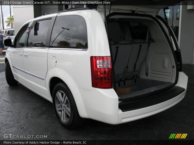 Stone White / Dark Slate Gray/Light Shale 2010 Dodge Grand Caravan SXT