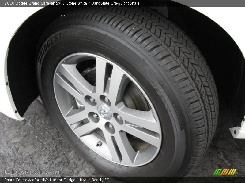 Stone White / Dark Slate Gray/Light Shale 2010 Dodge Grand Caravan SXT