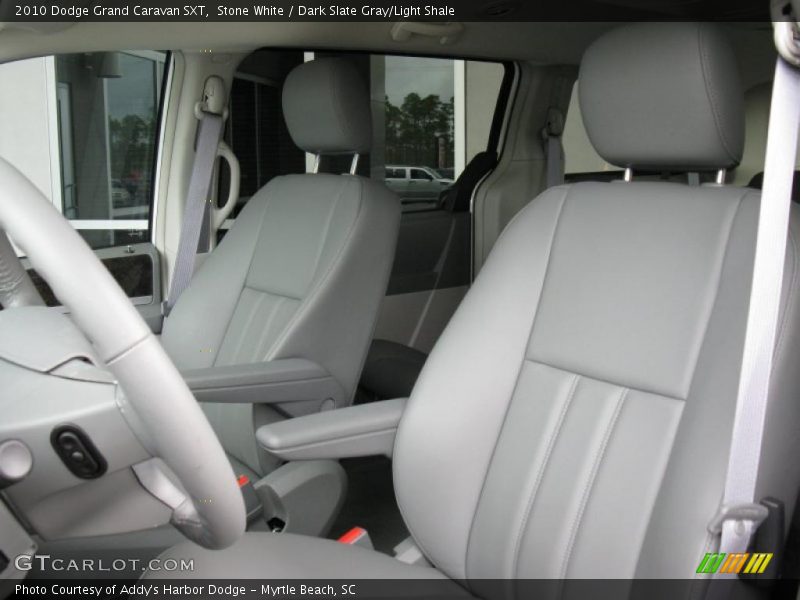 Stone White / Dark Slate Gray/Light Shale 2010 Dodge Grand Caravan SXT