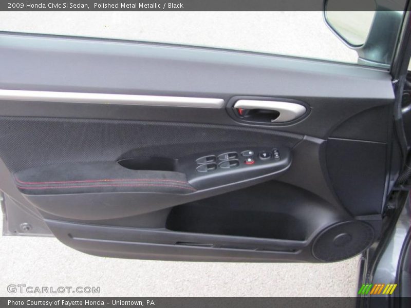 Polished Metal Metallic / Black 2009 Honda Civic Si Sedan