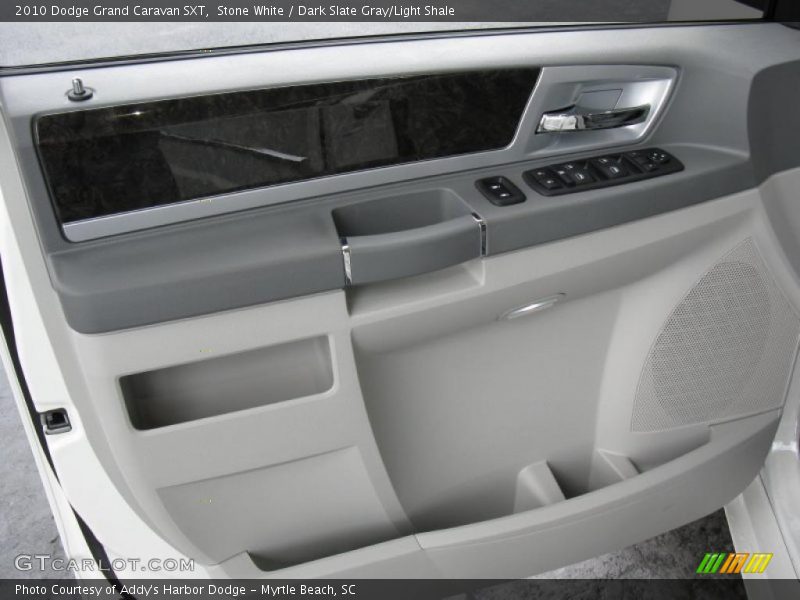 Stone White / Dark Slate Gray/Light Shale 2010 Dodge Grand Caravan SXT