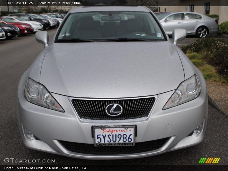 Starfire White Pearl / Black 2007 Lexus IS 250