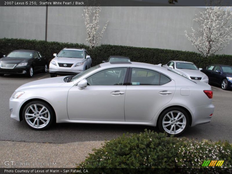 Starfire White Pearl / Black 2007 Lexus IS 250