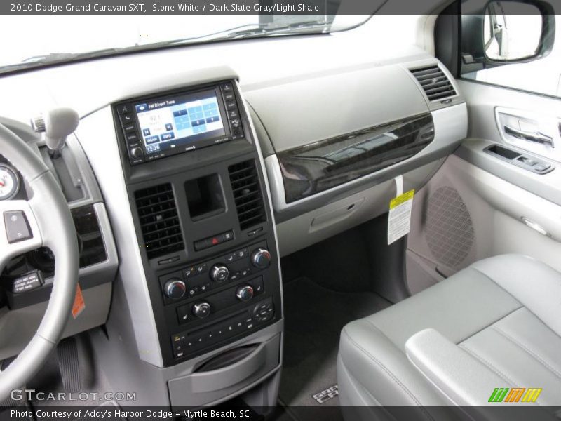 Stone White / Dark Slate Gray/Light Shale 2010 Dodge Grand Caravan SXT