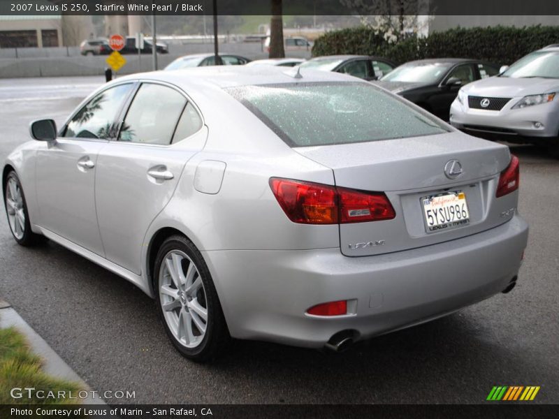 Starfire White Pearl / Black 2007 Lexus IS 250