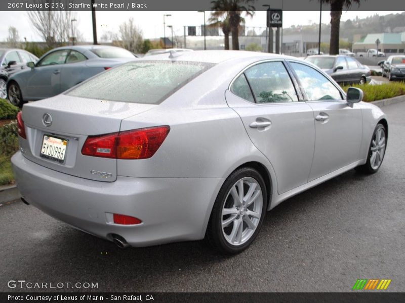 Starfire White Pearl / Black 2007 Lexus IS 250