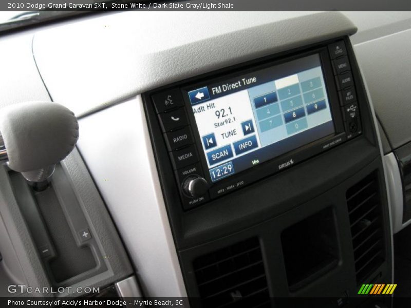 Stone White / Dark Slate Gray/Light Shale 2010 Dodge Grand Caravan SXT