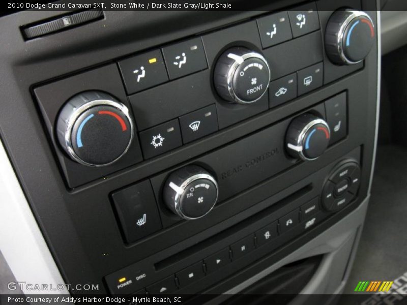 Stone White / Dark Slate Gray/Light Shale 2010 Dodge Grand Caravan SXT