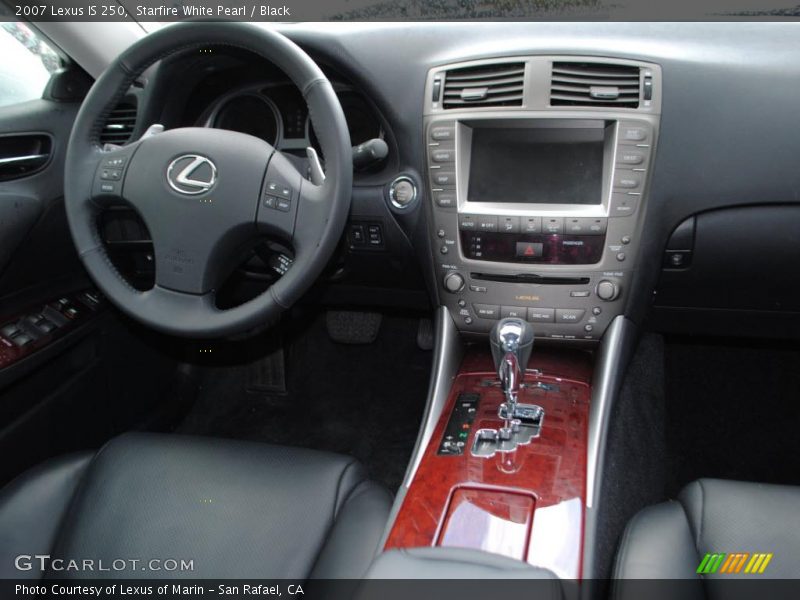 Starfire White Pearl / Black 2007 Lexus IS 250