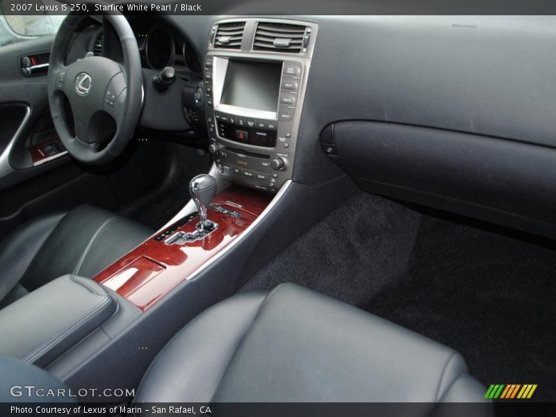 Starfire White Pearl / Black 2007 Lexus IS 250