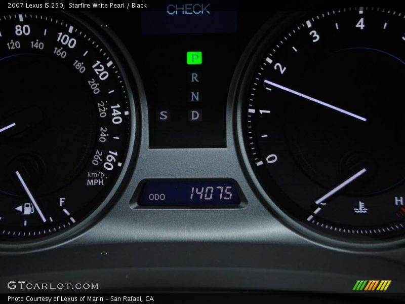 Starfire White Pearl / Black 2007 Lexus IS 250