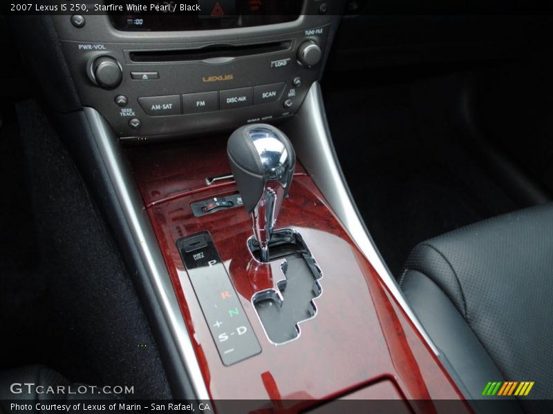 Starfire White Pearl / Black 2007 Lexus IS 250