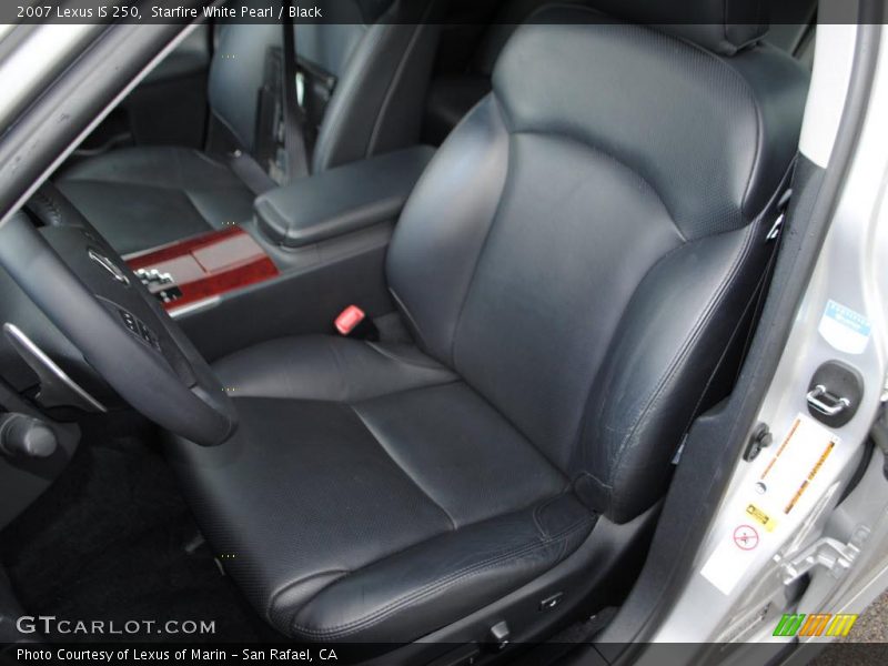 Starfire White Pearl / Black 2007 Lexus IS 250
