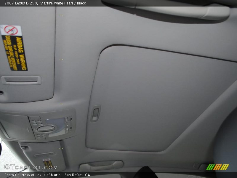 Starfire White Pearl / Black 2007 Lexus IS 250