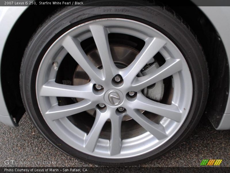 Starfire White Pearl / Black 2007 Lexus IS 250