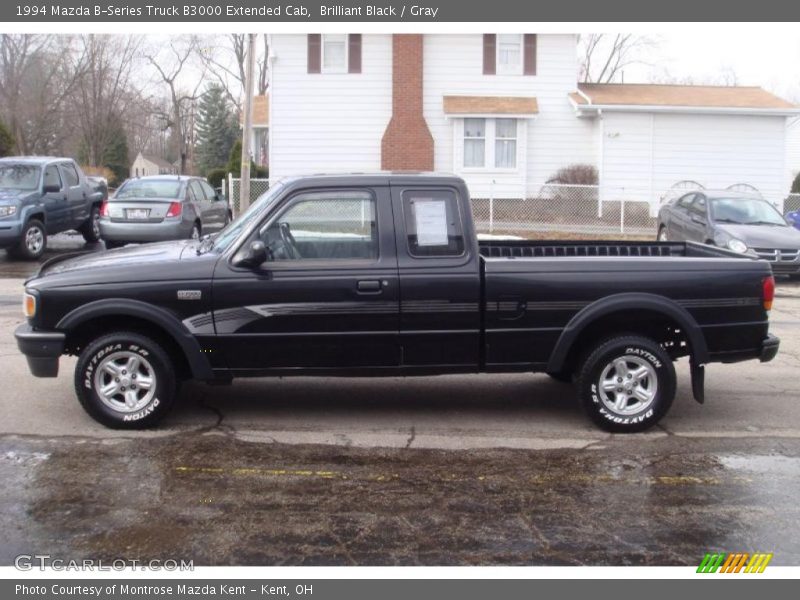 Brilliant Black / Gray 1994 Mazda B-Series Truck B3000 Extended Cab