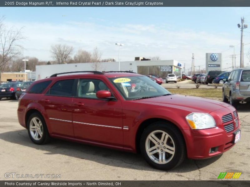 Inferno Red Crystal Pearl / Dark Slate Gray/Light Graystone 2005 Dodge Magnum R/T