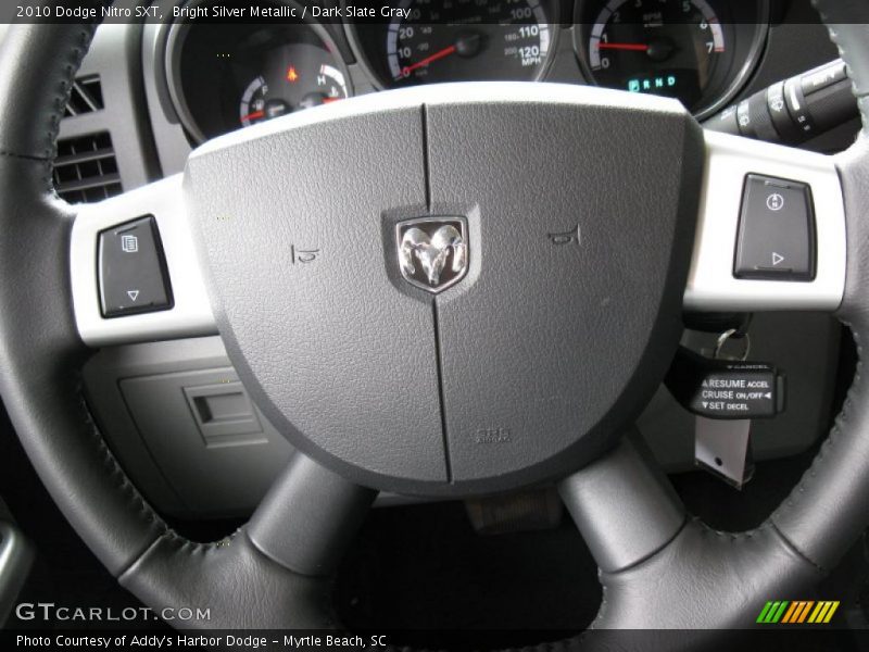 Bright Silver Metallic / Dark Slate Gray 2010 Dodge Nitro SXT