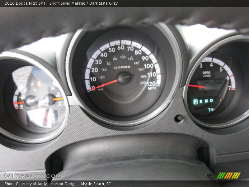 Bright Silver Metallic / Dark Slate Gray 2010 Dodge Nitro SXT