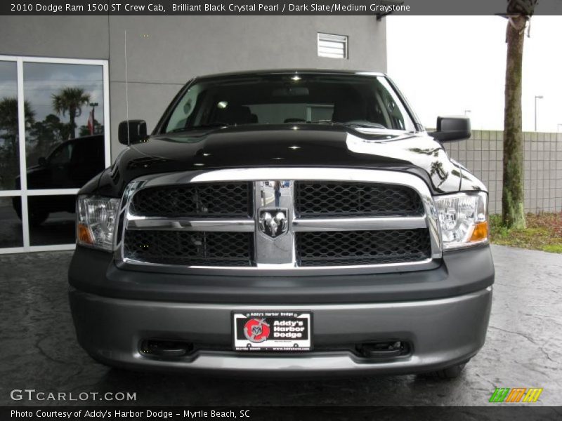 Brilliant Black Crystal Pearl / Dark Slate/Medium Graystone 2010 Dodge Ram 1500 ST Crew Cab