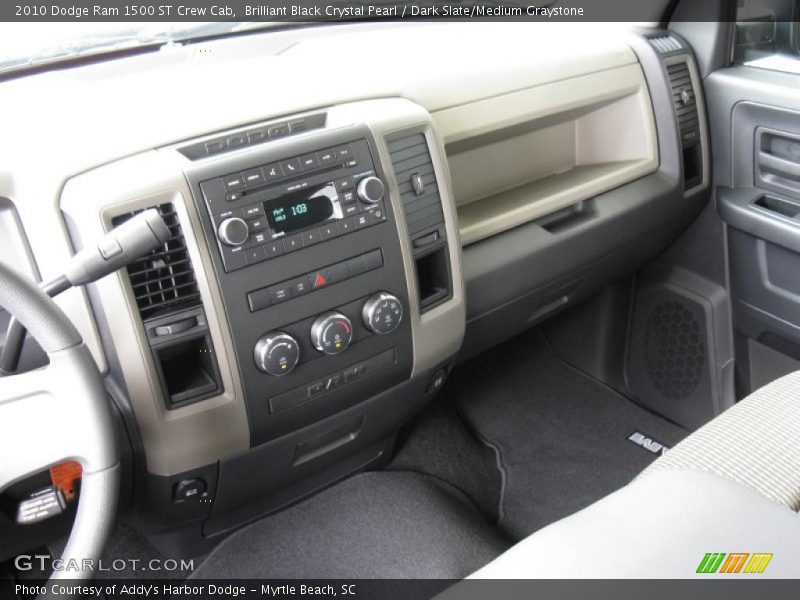 Brilliant Black Crystal Pearl / Dark Slate/Medium Graystone 2010 Dodge Ram 1500 ST Crew Cab