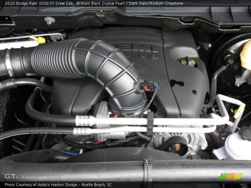 Brilliant Black Crystal Pearl / Dark Slate/Medium Graystone 2010 Dodge Ram 1500 ST Crew Cab