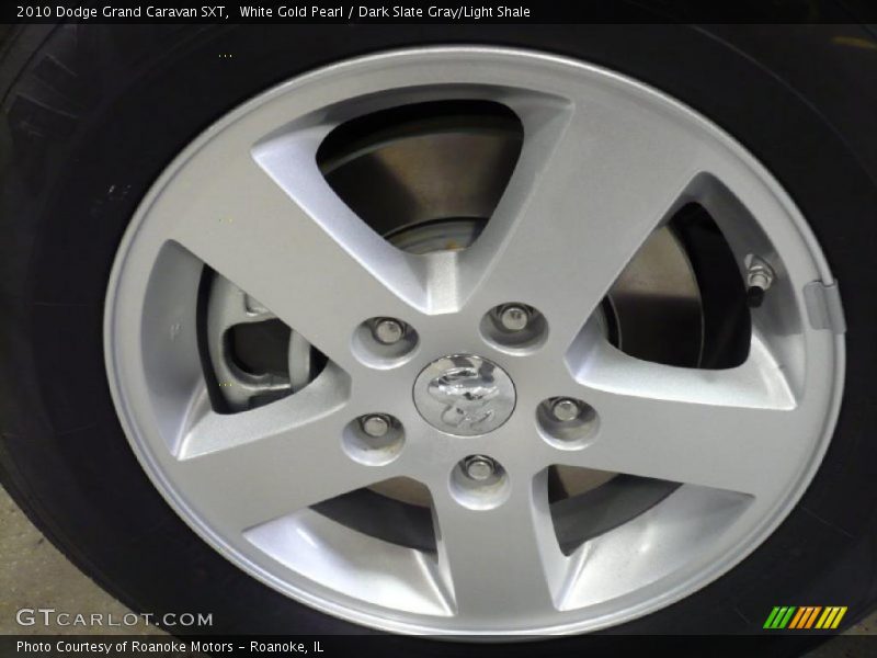 White Gold Pearl / Dark Slate Gray/Light Shale 2010 Dodge Grand Caravan SXT