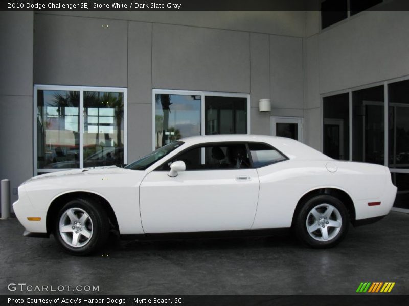 Stone White / Dark Slate Gray 2010 Dodge Challenger SE