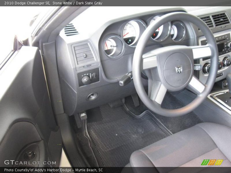 Stone White / Dark Slate Gray 2010 Dodge Challenger SE