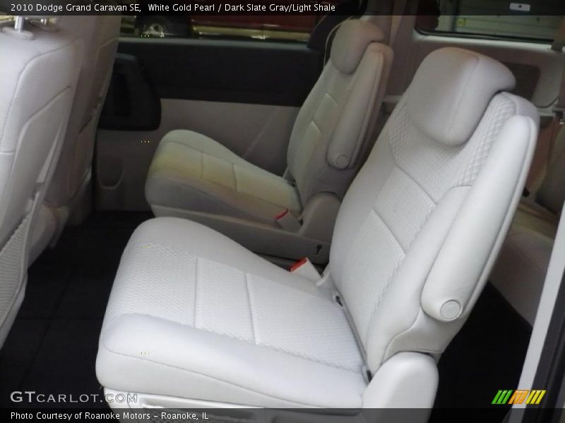 White Gold Pearl / Dark Slate Gray/Light Shale 2010 Dodge Grand Caravan SE