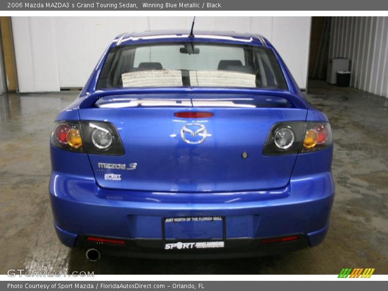 Winning Blue Metallic / Black 2006 Mazda MAZDA3 s Grand Touring Sedan