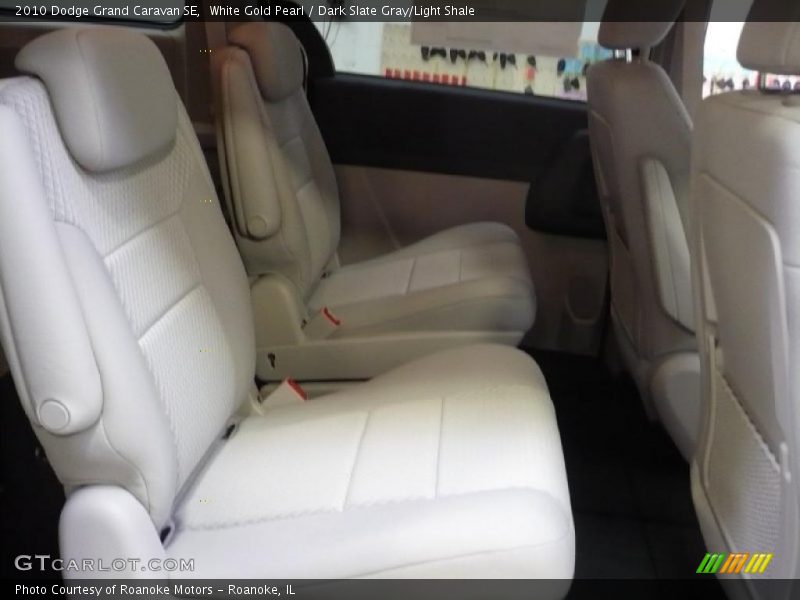 White Gold Pearl / Dark Slate Gray/Light Shale 2010 Dodge Grand Caravan SE