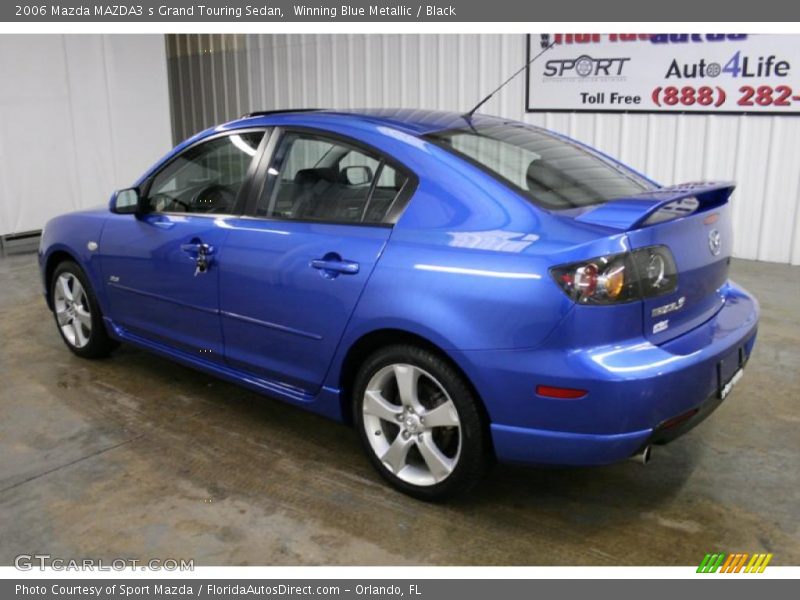 Winning Blue Metallic / Black 2006 Mazda MAZDA3 s Grand Touring Sedan