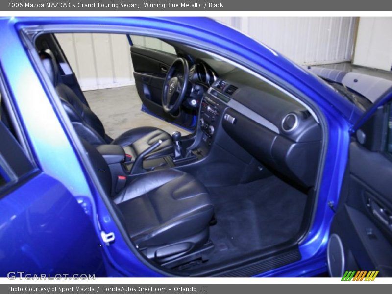 Winning Blue Metallic / Black 2006 Mazda MAZDA3 s Grand Touring Sedan