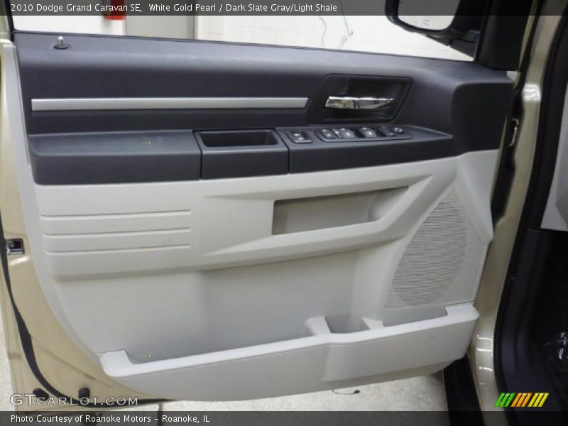 White Gold Pearl / Dark Slate Gray/Light Shale 2010 Dodge Grand Caravan SE
