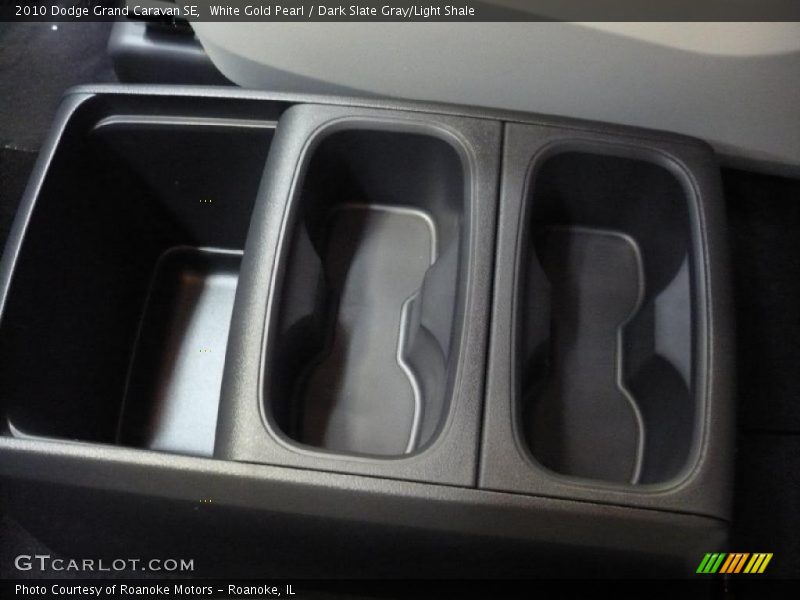 White Gold Pearl / Dark Slate Gray/Light Shale 2010 Dodge Grand Caravan SE