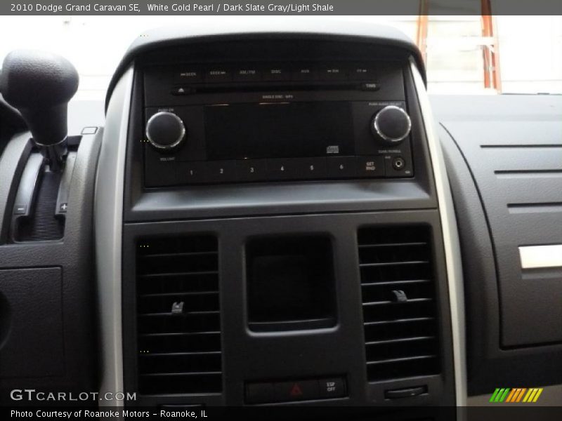 White Gold Pearl / Dark Slate Gray/Light Shale 2010 Dodge Grand Caravan SE