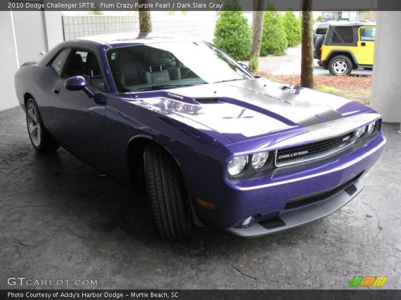 Plum Crazy Purple Pearl / Dark Slate Gray 2010 Dodge Challenger SRT8