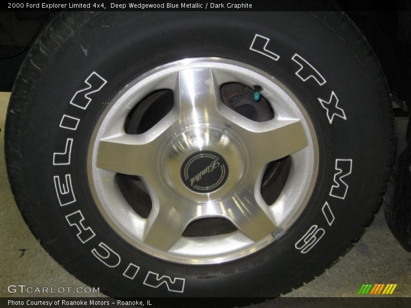 Deep Wedgewood Blue Metallic / Dark Graphite 2000 Ford Explorer Limited 4x4